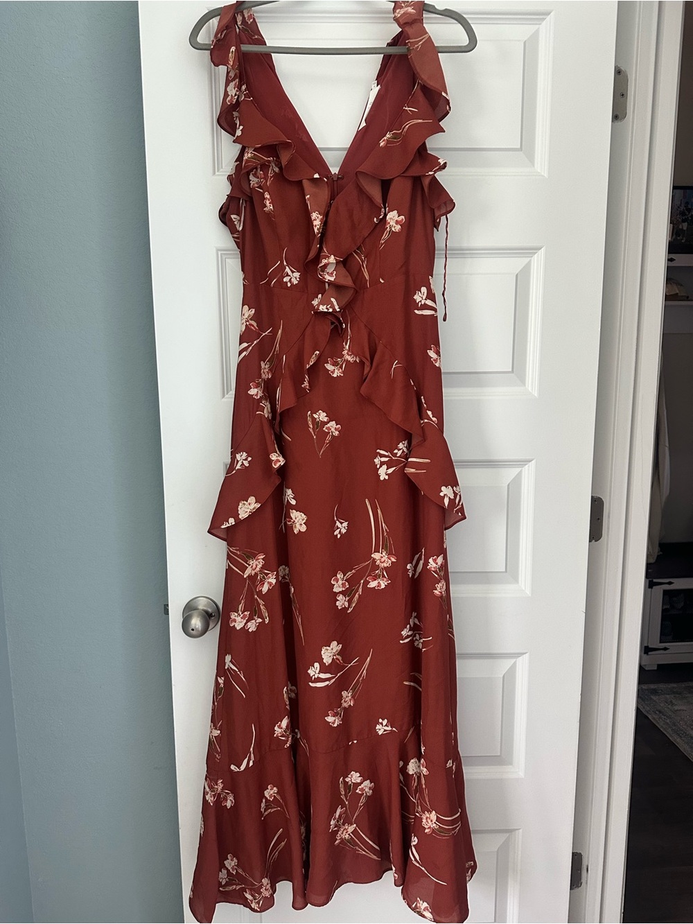 ASTR the label Floral Ruffle Maxi Dress